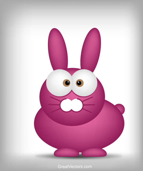 Funny Easter Bunny Cartoon Vector Image