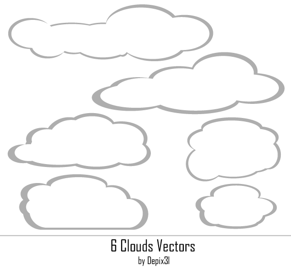 Free Clouds Vectors