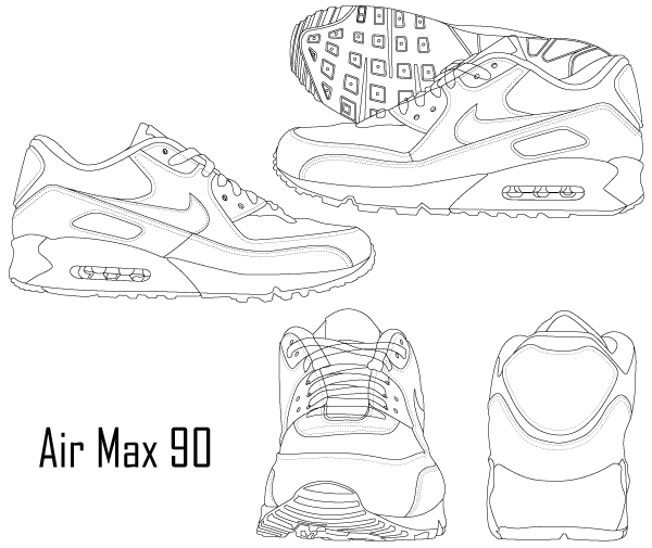 air max 90 scribble