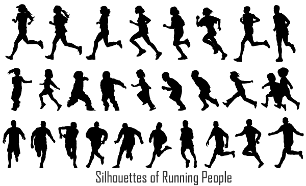 runner silhouette clip art free
