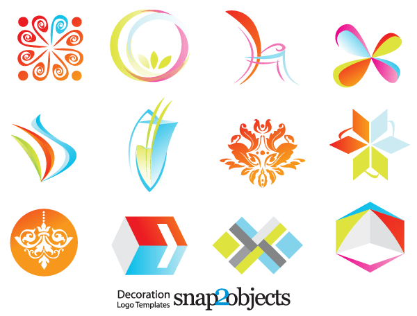 Free Decoration Logo Template Vector Icons