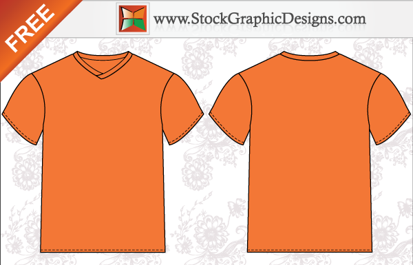 Download Men T Shirt Template Free Vector Illustrator